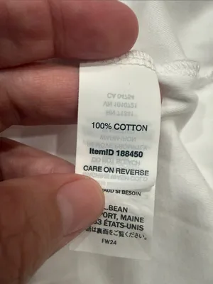L.L.Bean white turtle neck size large . thumbnail 5