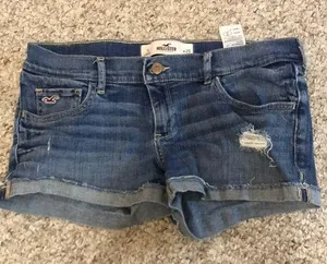 Girls Super Stretch Hollister Jean Shorts thumbnail 1