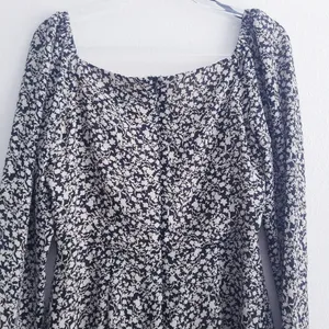 Lulu's Floral Long Sleeve Square Neckline Mini Dress thumbnail 8