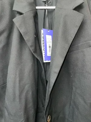 New Women’s Black Blazer Jacket Size 1X Structured Career Office Coat NWT thumbnail 2
