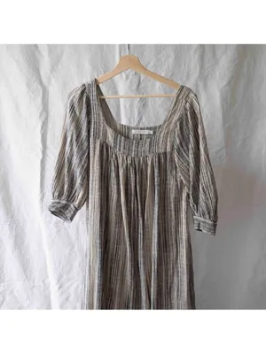Christy Dawn Bianca Dress in Washed Noir Stripe M thumbnail 9