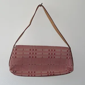 Burberry Vintage Authentic Red Denim Shoulder Bag thumbnail 3