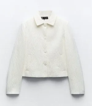 ZARA White Blazer thumbnail 1