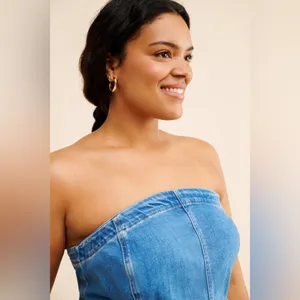 Pilcro The Madi Front-Slit Denim Dress thumbnail 6