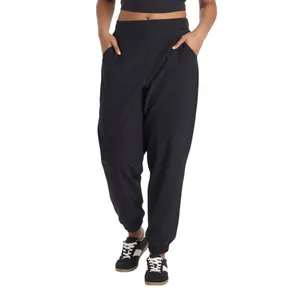 NWT All In Motion Womens High-Rise Winter Woven Lined Joggers 91754551 Black XS thumbnail 3