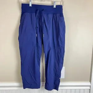 Lululemon Dance Studio Crop Jogger Pants Blue Size 4 Drawstring Waist thumbnail 12