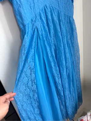 The Paragon Blue Lace Maxi Dress thumbnail 4