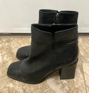 Franco Sarto black leather ankle boots thumbnail 1