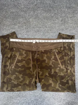 Marrakech by Anthropology Women's Olive Camo Drawstring Athletic Joggers thumbnail 4