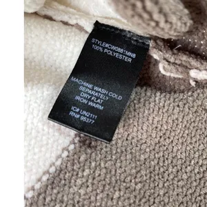 Sanctuary Womens Striped Mock Neck Cozy Warm Sweater Brown Cream Oversized L thumbnail 5