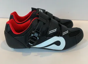 NEW Peloton Unisex Men’s Women’s Size 40 Black Cycling Shoes with Red Trim thumbnail 1