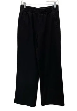 Abela Story + Co Wide Leg Cotton Sweatpants Black Women’s Size Large thumbnail 1