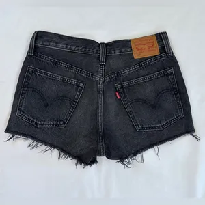 Levi's ® 501® Original Fit HR Denim Shorts - Faded Black - 26W thumbnail 5