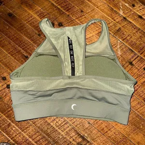 Zyia active olive green All Star M high impact sports bra thumbnail 3