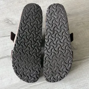 Birkenstock Arizona Sandals Brown Leather Buckle Comfort Size 40 thumbnail 4