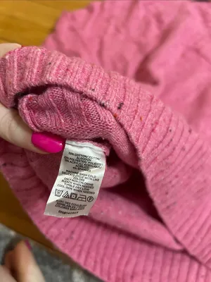 LOFT Pink V-Neck Sweater thumbnail 3