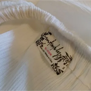 Free People Go Lightly White Handkerchief Hem High Neck Sleeveless Midi Dress thumbnail 5