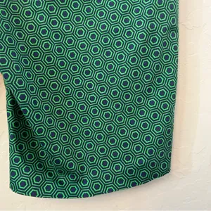 Laundry by Shelli Segal green and navy geometric print Bermuda shorts size 14 thumbnail 6