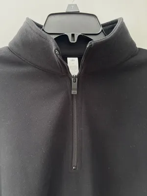 Alo Yoga Renown Heavyweight 1/4 Zip Sweatshirt Black Unisex Medium Pullover M⁠ thumbnail 13