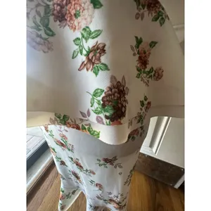 ASOS Floral Ruffle Cold Shoulder Peplum Midi Dress Size 6 Romantic Chic thumbnail 5