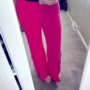 Hot pink bell bottoms hippie boho pants Medium thumbnail 3