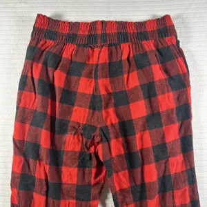 Aerie Women’s Small Red Black Buffalo Plaid Pajama Lounge Jogger Pants thumbnail 7