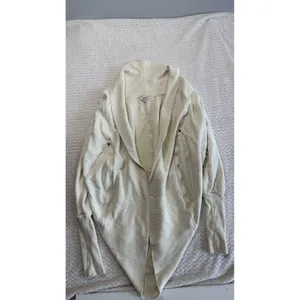Wilfred Aritzia Cream Shawl Collar Cocoon Cardigan Sweater Medium MWC25 thumbnail 2