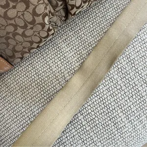 Vintage Coach Voyager Logo Canvas and Leather Messenger Bag in Brown thumbnail 3