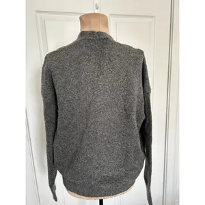 ASTR The Label Long Sleeve Faux Wrap Wool Blend Sweater Top Gray Size S thumbnail 4
