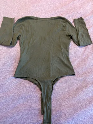 Banana Republic Green Long Sleeve Bodysuit thumbnail 2