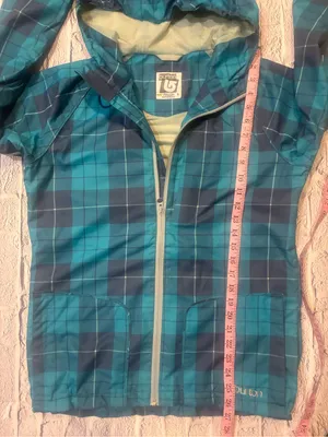 Burton Teal and Navy Plaid Shell‎ Jacket thumbnail 9