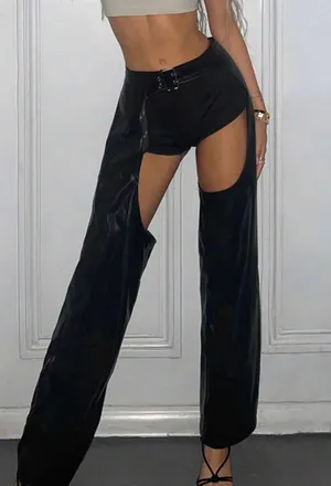 Cut out black pants. thumbnail 1