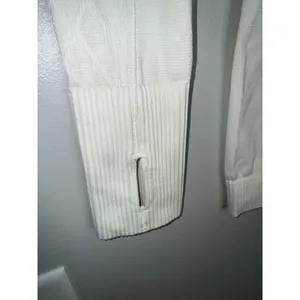 Lululemon Rest Less Pullover Women Small White Good Diamond Jacquard Long Sleeve thumbnail 2