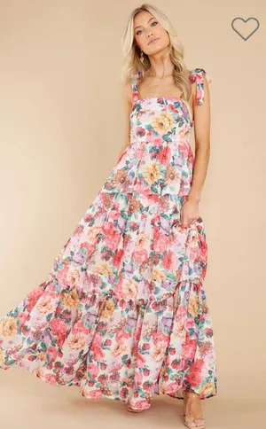 Red Dress Boutique Floral Dress thumbnail 1