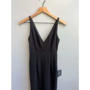 Lulu’s Melora Black Sleeveless Maxi Dress Elegant Black V-Neck Evening Dress NWT thumbnail 6