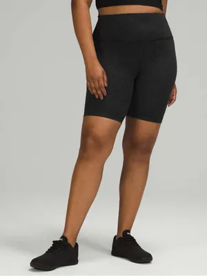 LULULEMON Wunder Train High Rise Short 8" in Crunch Black Sz. 4 thumbnail 4
