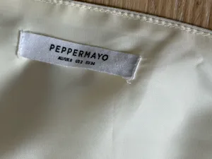 Peppermayo Cream Halter Button-Front Camisole thumbnail 3