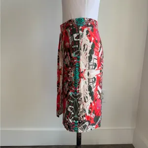 Anthropologie Maeve Ligeia Faux Wrap Mini Skirt Tribal Print Small thumbnail 6