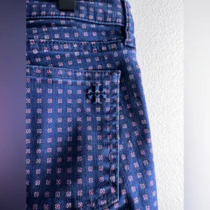 Tory Burch Tory navy daisy dots Emmy ankle crop pants size 29 thumbnail 4