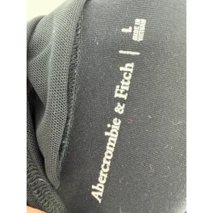 Abercrombie & Fitch Bodysuit Womens Large Black Mesh Panel Long Sleeve Sheer Top thumbnail 4