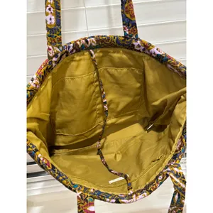 NEW $95 Vera Bradley Small East West Tote Buta Spray Paisley Quilted Cotton thumbnail 4