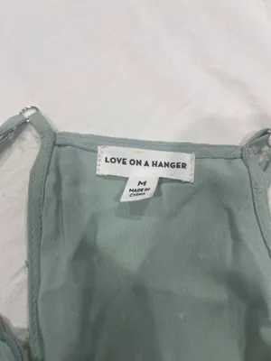 Love On A Hanger Green babydoll top thumbnail 3