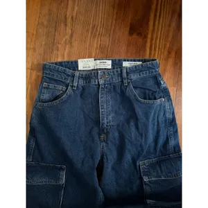 Cotton On Womens Cargo Wide Leg Jeans Nordic Blue High Rise Denim Size 6 NEW thumbnail 4