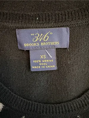 Brooks Brothers Merino Wool Argyle Knit Sweater Vest thumbnail 3