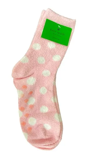 Kate Spade‎ 2 Pair Home Socks 43KK474067TA-Pink Crew Shoe Size 4-10 thumbnail 1