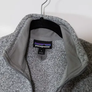 Patagonia Women's Better Seater Full Zip Knit Stretch Sweater Jacket Gray Small thumbnail 2