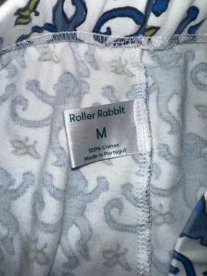 Roller rabbit blue and white pj set size M thumbnail 5