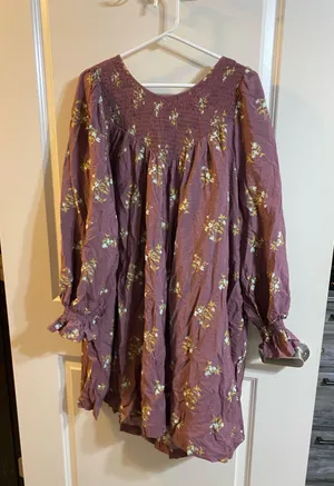 Purple A New Day Dress Floral thumbnail 1