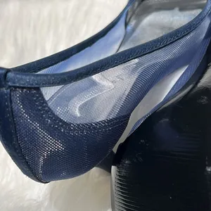 Nina raizel Navy Blue Sheer Ruffled pumps‎ Size 6M. B78 thumbnail 9
