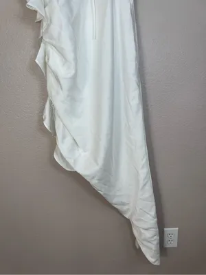 Club L London On The List White Asymmetrical Corset Midi Dress Floral Drape $145 thumbnail 13